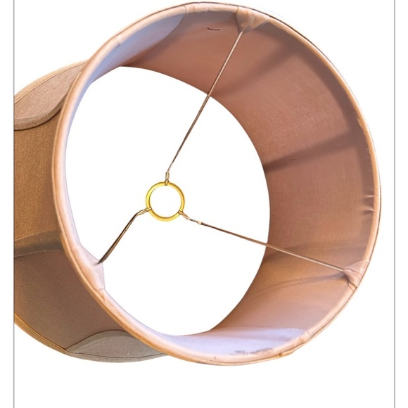 Elegant Tan Lampshade Set - Picture 4 of 8